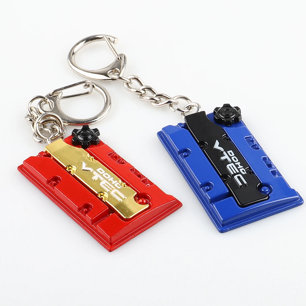 Metal Key Chain Car JDM Keychain Vtec Engine DOHC  Valve Cover Key Ring For Honda F20c