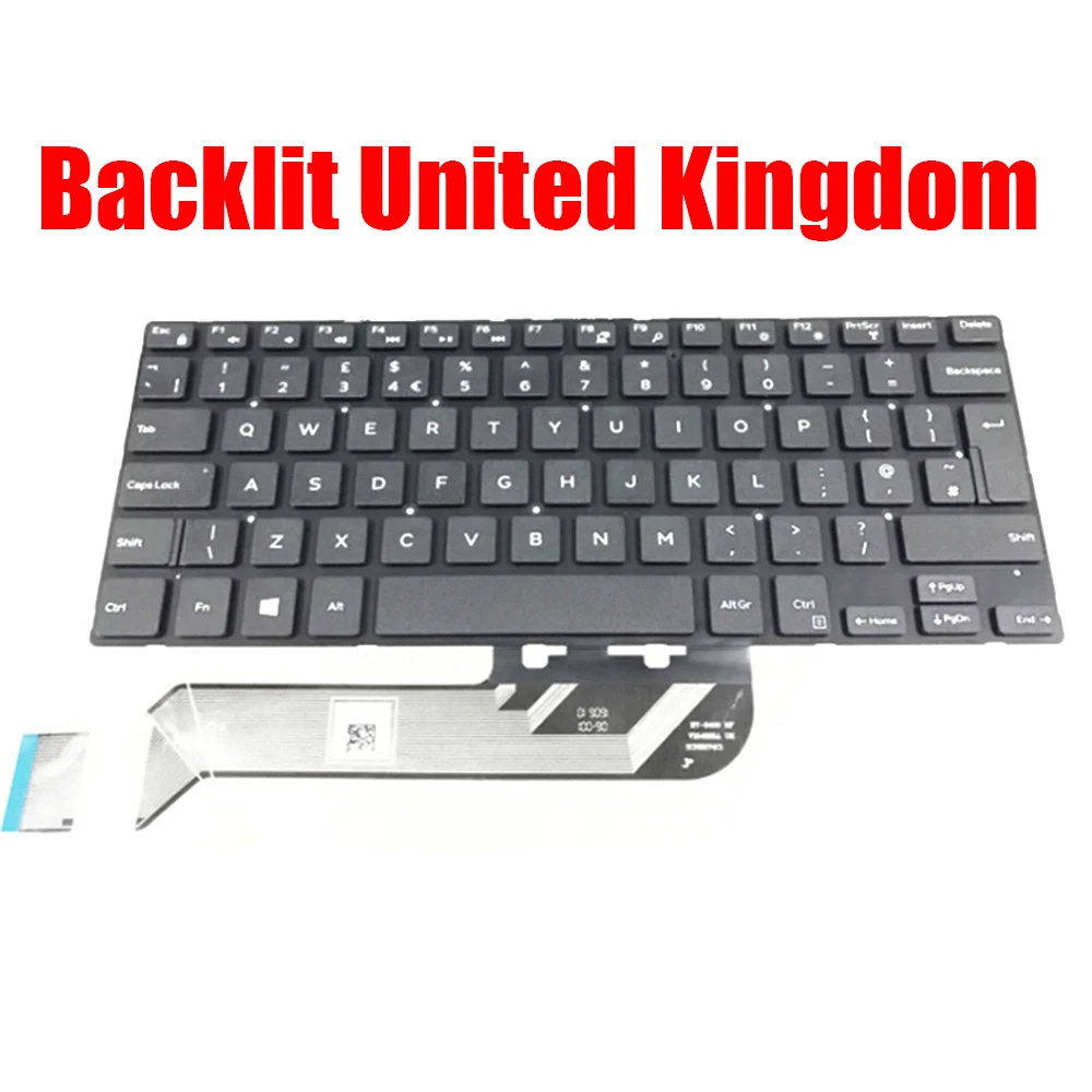 

Backlit United Kingdom UK Keyboard For DELL For Inspiron 3480 3481 3482 3490 3493 5370 7370 7380 7460 7466 7467 7472 7560 7570