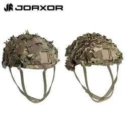 Joaxor capa de capacete tático malha respirável camo camuflagem capa ótimo para equipamento militar tático combate capacete rápido