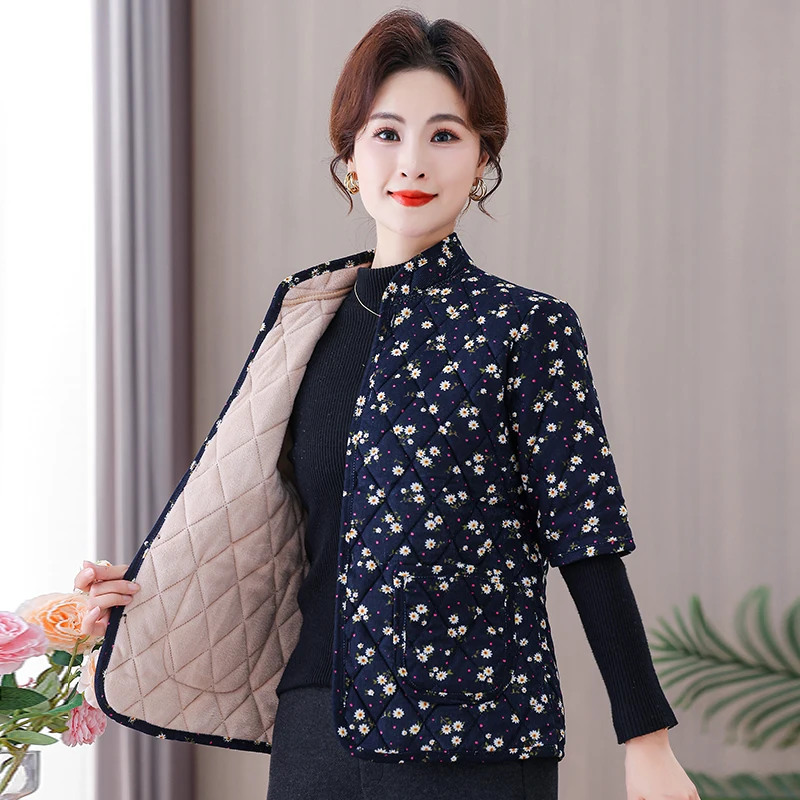 

Теплый жилет на флисовой подкладке для женщин, осенне-зимняя верхняя одежда, повседневная одежда, свободный крой, с принтом, из полиэфирного волокна