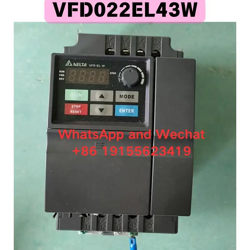 Used VFD022EL43W Frequency converter Functional test OK Fast delivery