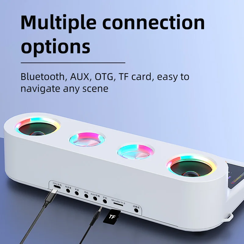 New Sound Card Bluetooth Speaker Integrated Machine Tik Tok Live Dedicated Full Set of Wirelss Mic Mobile Phone K Song Dedicated