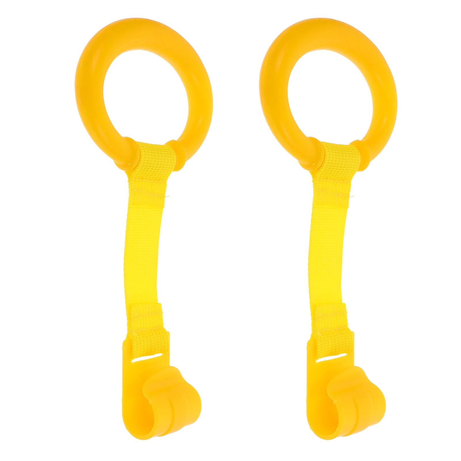 

2pcs Baby Pull Up Rings For Playpen Infant Walking Assistant Grip Handle Crib Safety Rings Toddler Training Support Portable