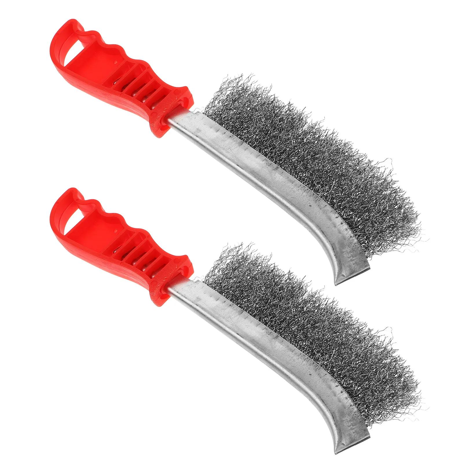 

2Pcs Rust Removal Wire Brush Stainless Steel for Cleaning Welding Slag Grinding Polishing Deburring Metal Edges Small Spaces