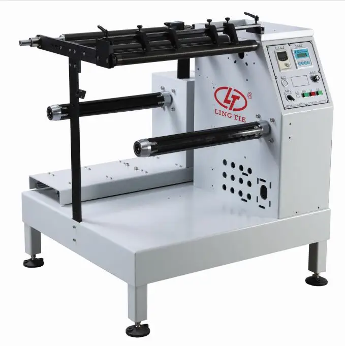 Rewinder slitter machine with Web guide