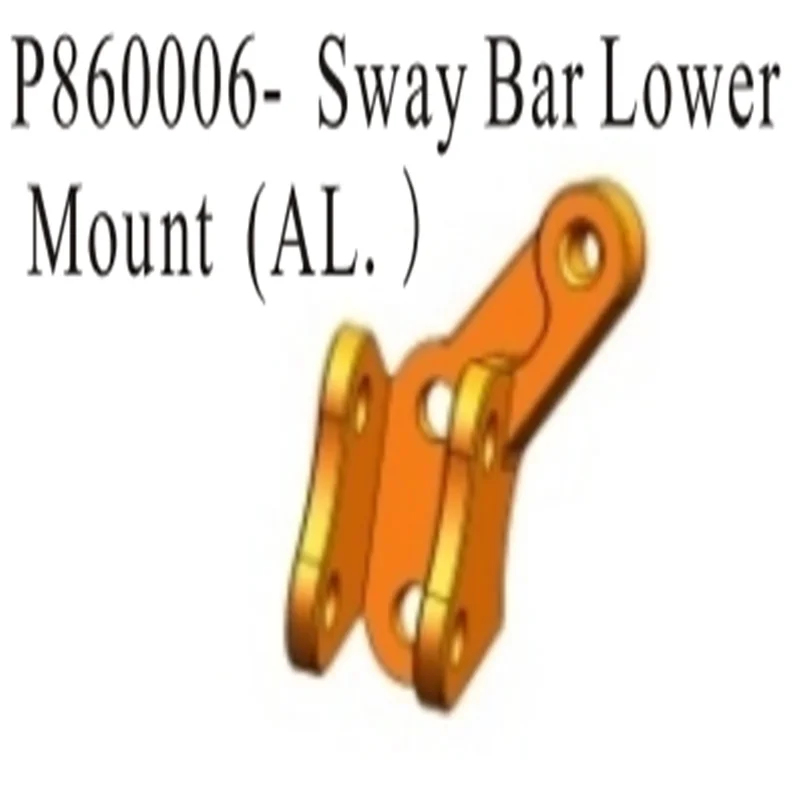 RGT RC Upgrade Options Spare Parts P860006 Sway Bar Lower Mount (AL.)  For 1/10 4wd Scale Crawler Ex86110 Pioneer Car Toy Boy