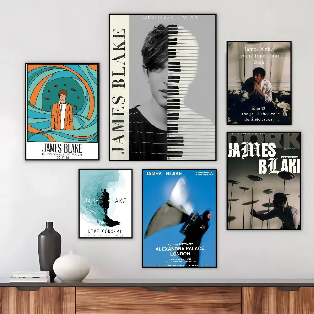 J-JameS-ES B-Blake Trying Times Poster Art canvas HD aesthetic Printing Paper Wall Art for Living Room Bar fashion Home Decor