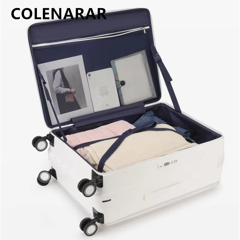 COLENARA High Quality Suitcase 20 Inch ABS+PC Boarding Box 24