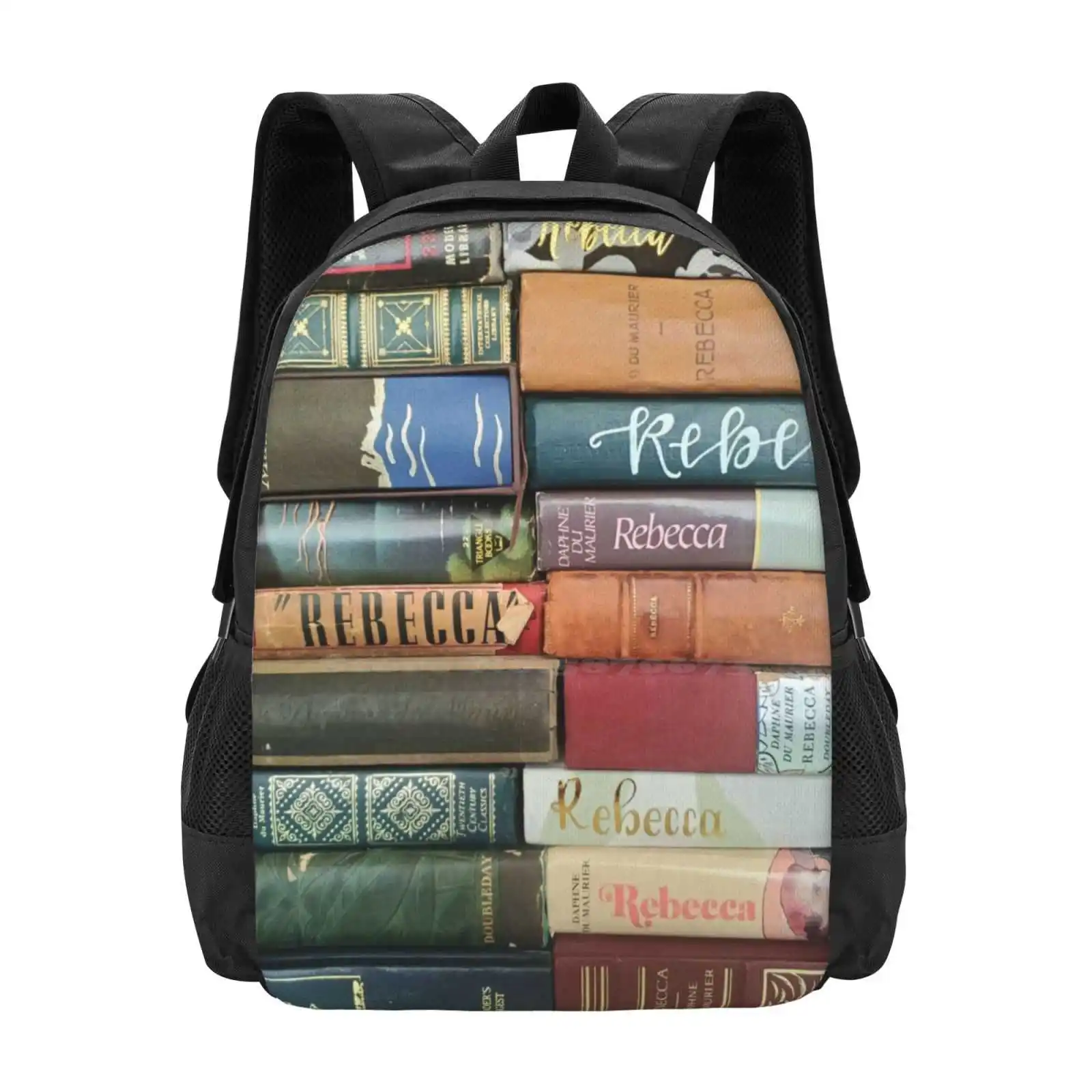 Wall Of Rebecca By Nora Du Bag mochila para hombres, mujeres, niñas, adolescentes, Nora Du Rebecca, literatura clásica, literatura gótica