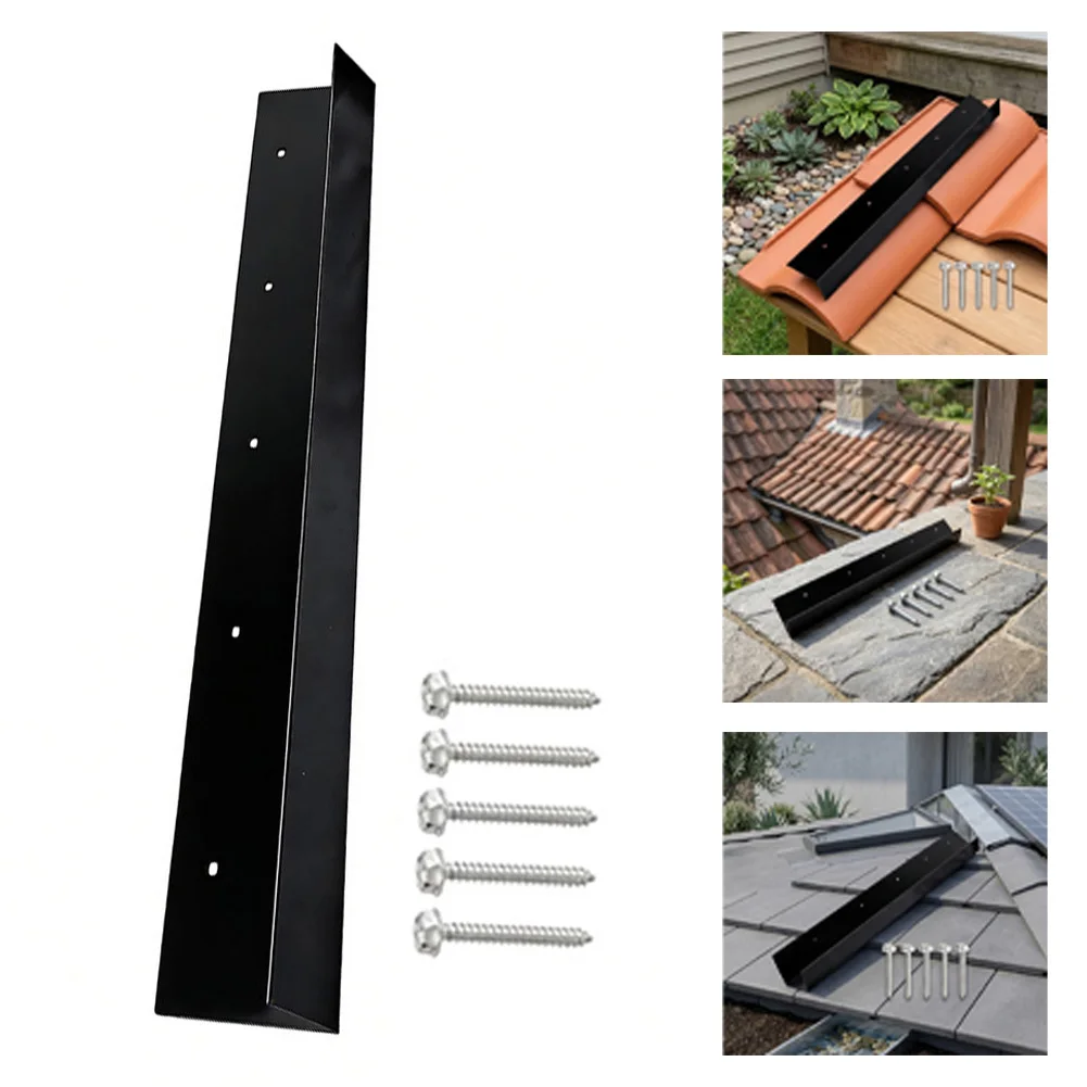 Metal For Roof Rainwater Channel Guide Device for Redirecting Runoff on For Roof Systems and Building Perimeters