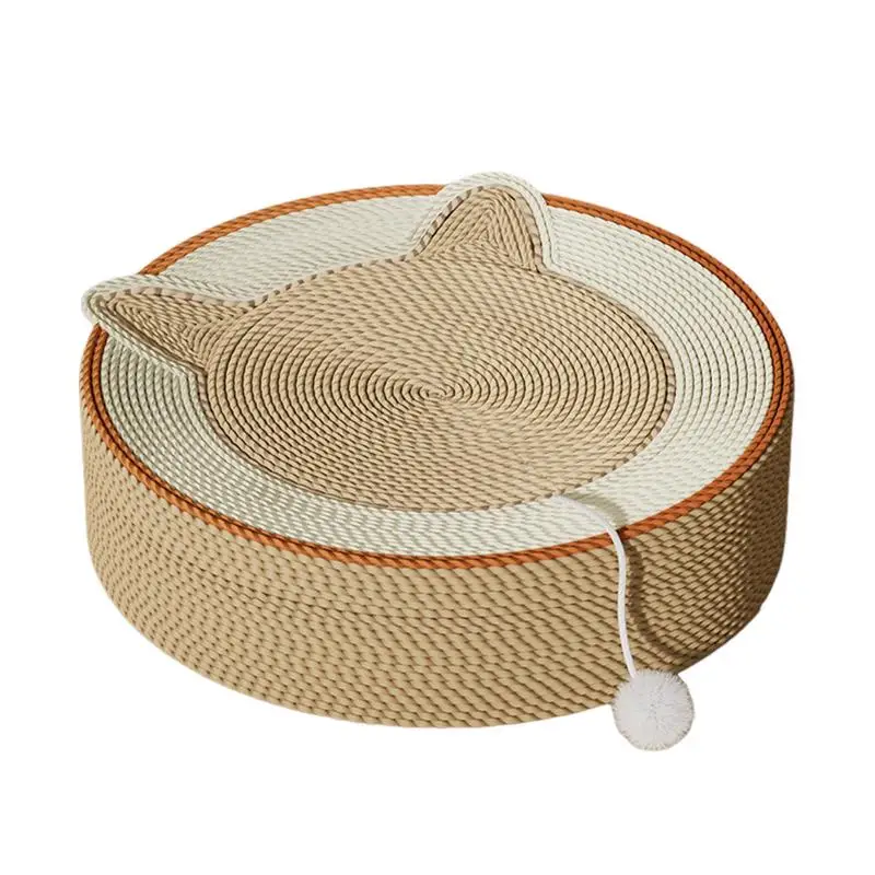 Round Cat Scratch Board sisal Cat Scratch Bed interactive Grinding Claws toy kitten Training playing Toys indoor pet supplies