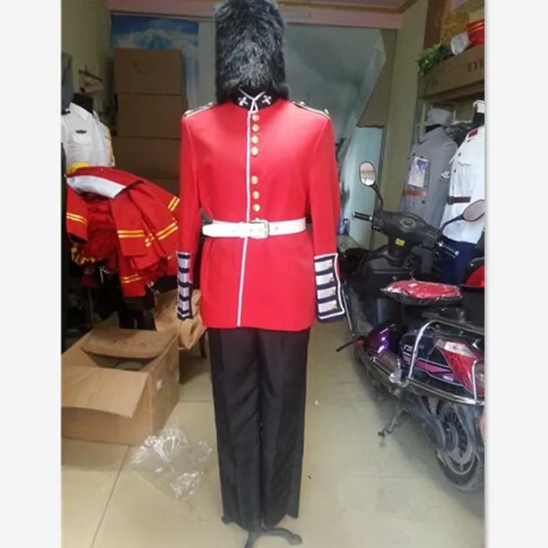 قبعة فرو إنجلترا السوداء للرجال، قبعة جندي القصر، أغطية الرأس الاحتفالية، قبعات أنشطة مهرجان الأمير