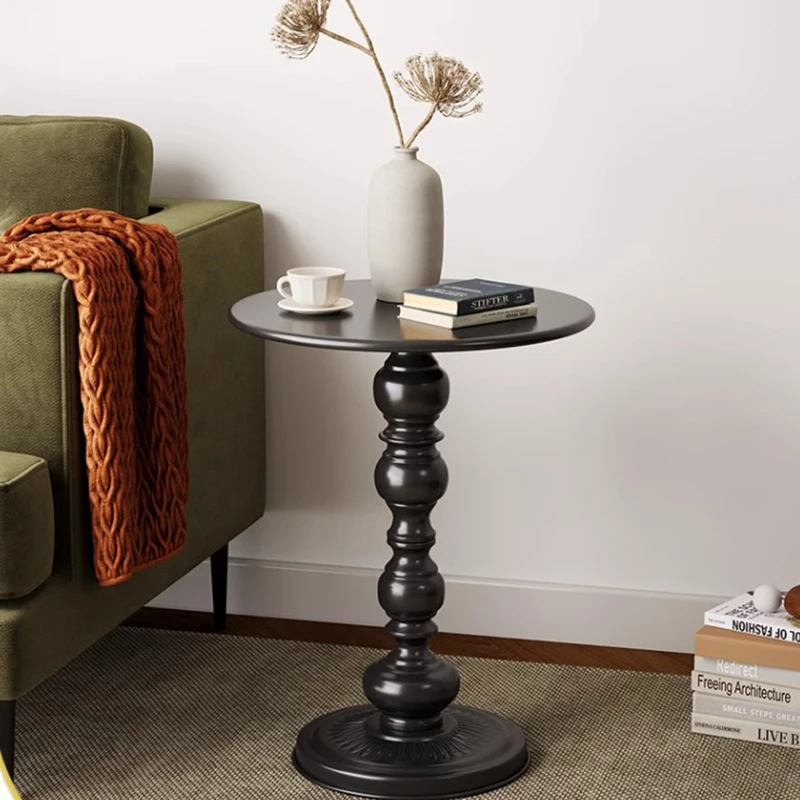 

Round Black Coffee Table Small Side Simple Aesthetic Coffee Table Minimalist Glamour Mesas De Centro Para Sala Home Furniture