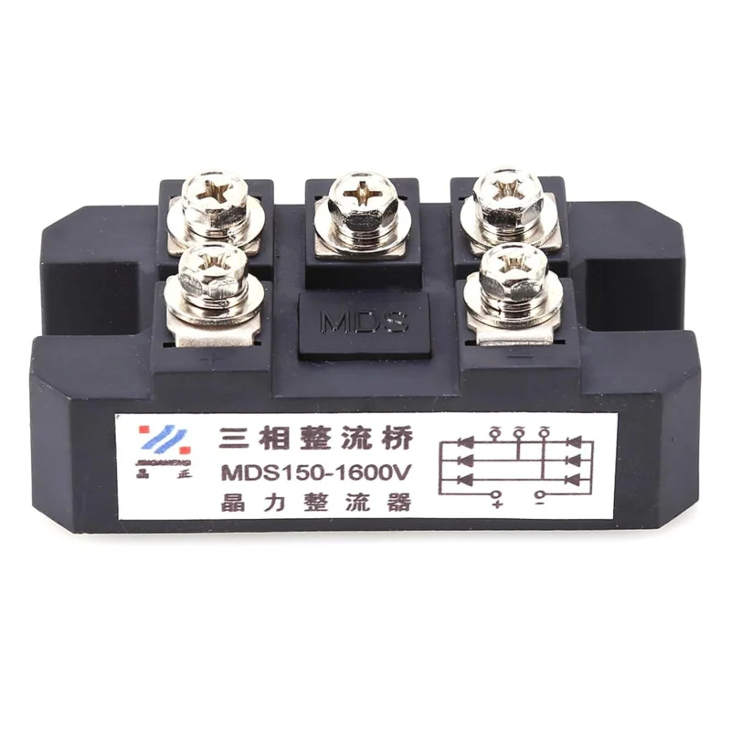 

3 Phase Diode Bridge Rectifier 150A 1600V, Portable Efficient for PWM Inverter Input and Battery Charging