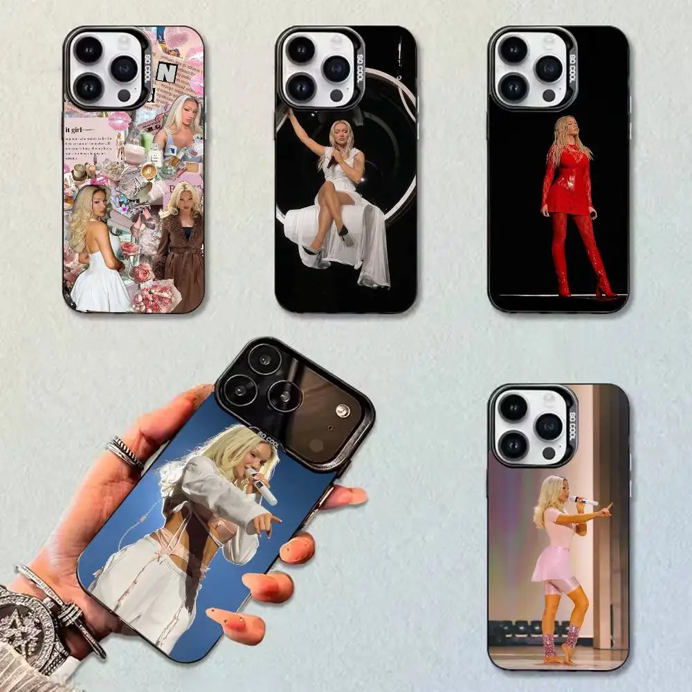 German Pop-Rap Singer - Shirin David Phone Case For iPhone 17,16,15,14,11,12,13 Plus,Pro Max,XS,Colorful Silver
