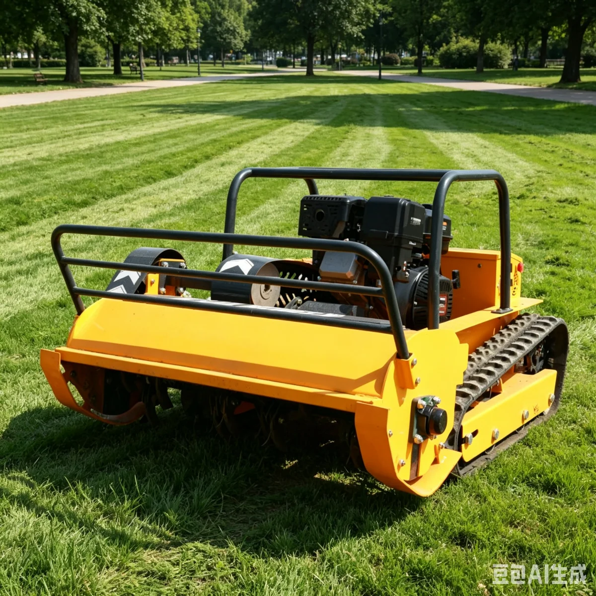 Customized Remote Control Lawn Mower Four-Stroke Crawler Adjustable Cutting Height Zero Turn All-Terrain Mowing Robot