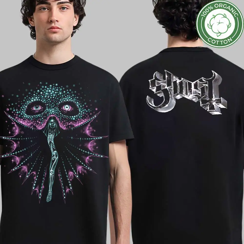 2025 موضة شبح الفرقة المعادن الثقيلة روك ستايل تي شيرت مطبوع المتضخم الشارع الهيب هوب الرجال المحملة العصرية خمر الجرافيك تي شيرت #6