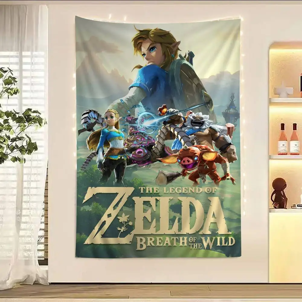 Legend Video Game Zeldas Hippie Wall Hanging Tapestries Bohemian Wall Tapestries Mandala INS Home Decor view 6