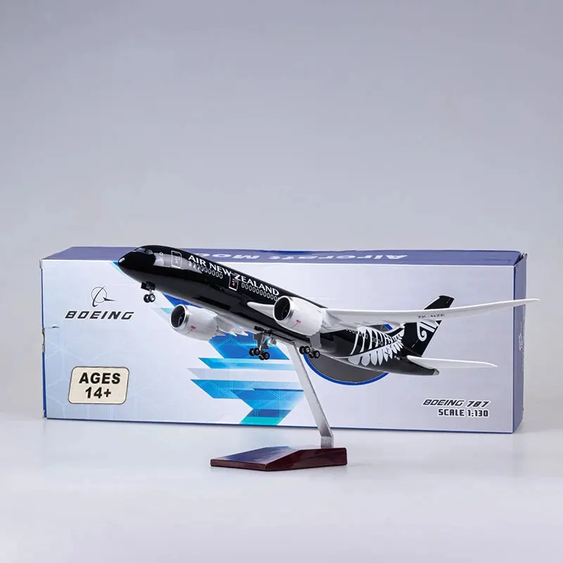 47cm Aviation B787 series aircraft model collection and display dream aircraft model resin toy aircraft for children with light