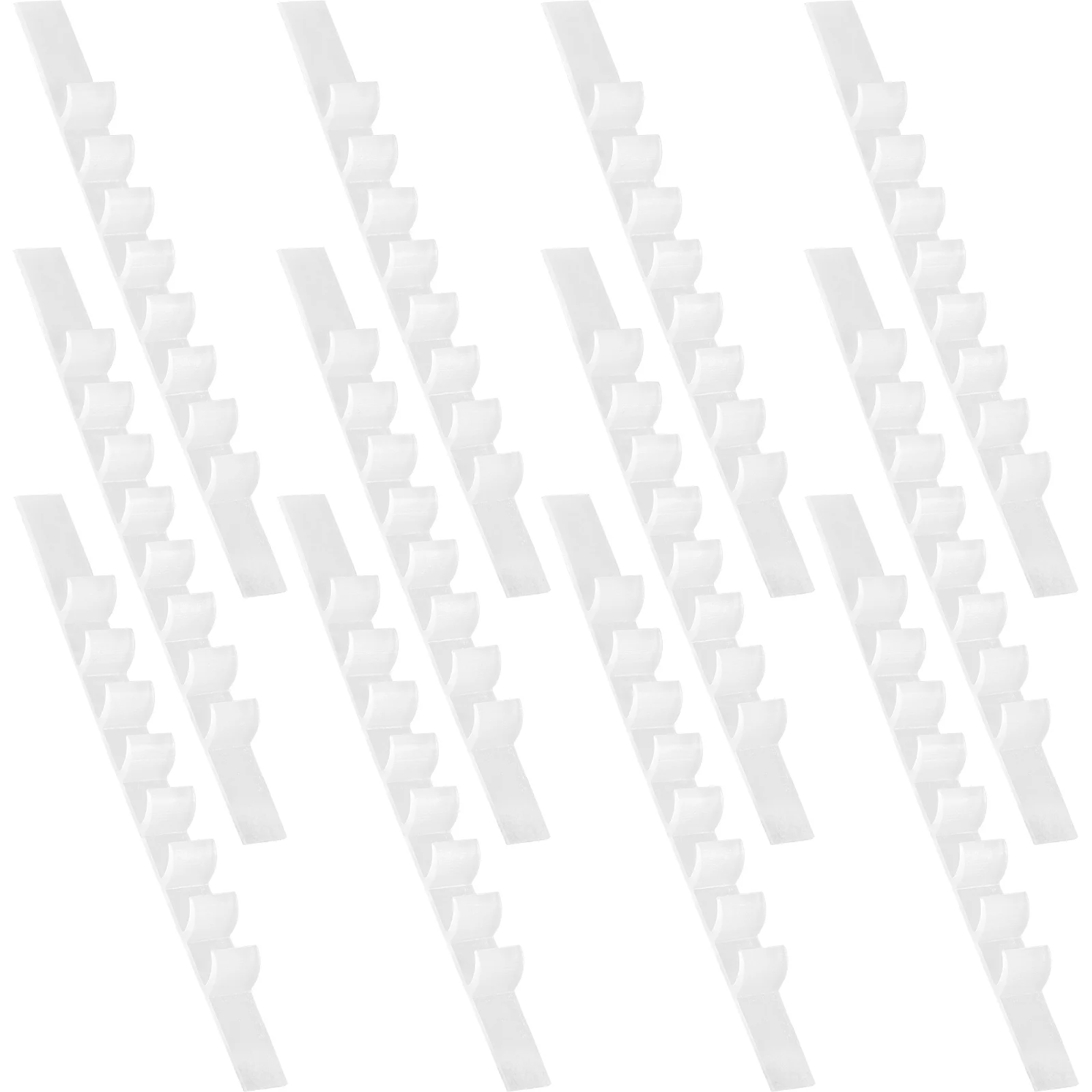 

50 Pcs Non Slip Grips for Hangers Non-slip Home Storage Hooks up Clothes White Silica Gel