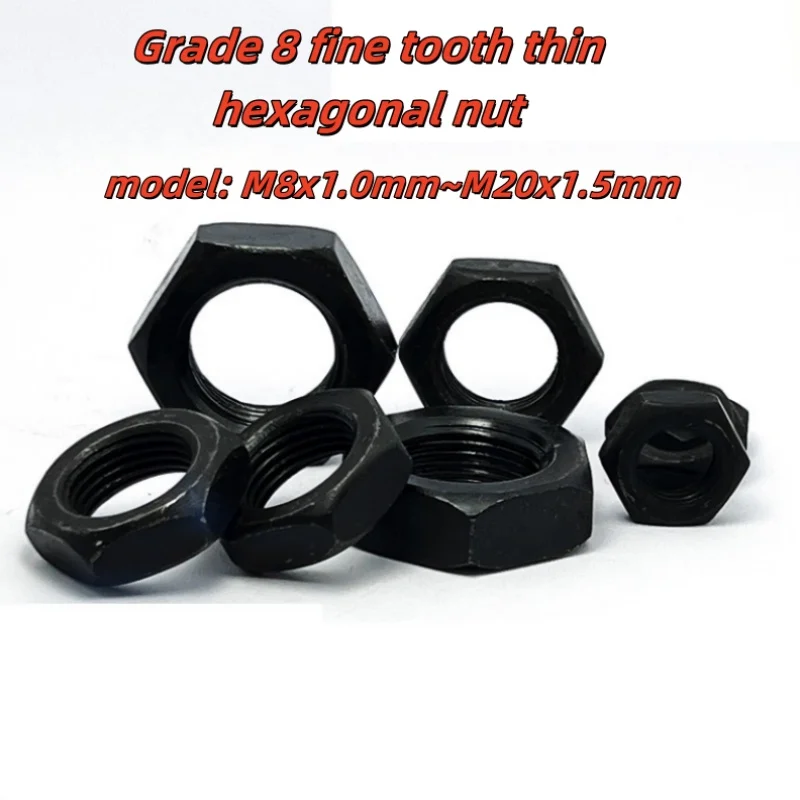 

Carbon Steel M8 M10 M12 M14 M16 M18 M20Fine Pitch Super Thin Hex Nuts Locknut