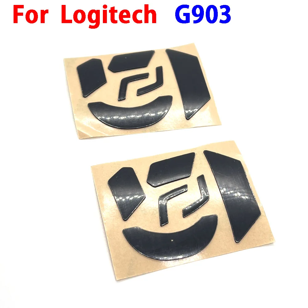 Hot sale 1set Mouse Feet Skates Pads For Logitech G903 Wired wireless Mouse White Black Anti skid sticker Connector