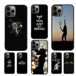 Tennis Racket Tennis Ball Phone Case For iPhone 17 Air 16 15 14 11 12 13 Pro  MAX Plus coque Cover Shell