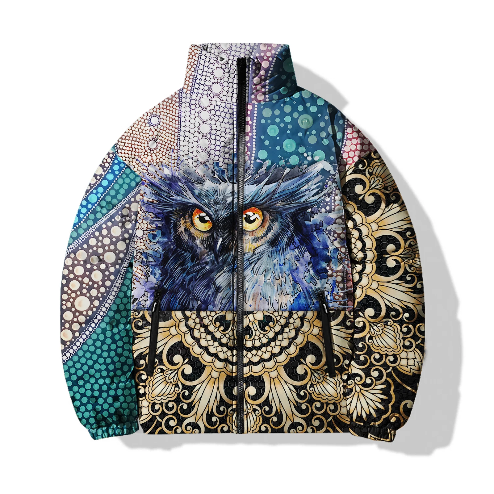 Butterfly Parkas Lion Men\'s Cold Coat for Winter Men\'s Jackets 2024 Cool Unique Cat Animal Style Winter Coats Man Fashion Warmth