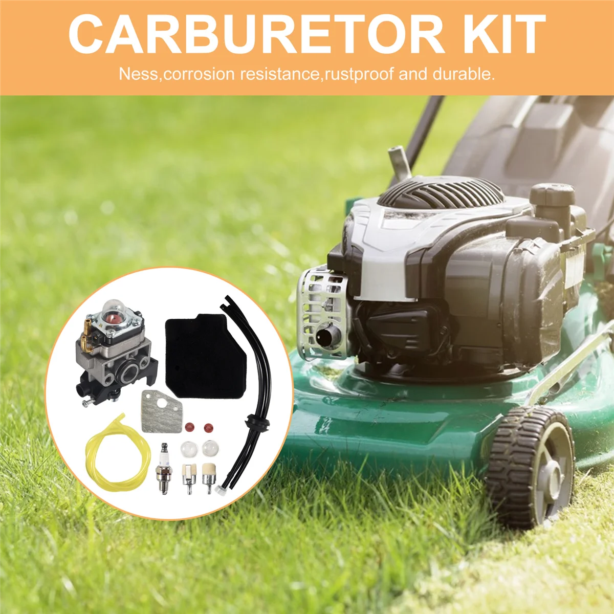 Carburetor Kit for Honda GX25 GX25N GX25NT GX35 FG110 FG110K1 HHT35 HHT25S 4-Cycle Engine Replacement 16100-Z0H-825 Rich