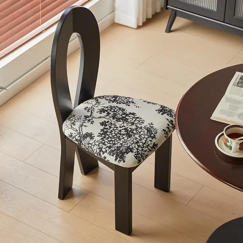 

Customizable French Vintage Dining Chair Home Mermaid Makeup Chair
