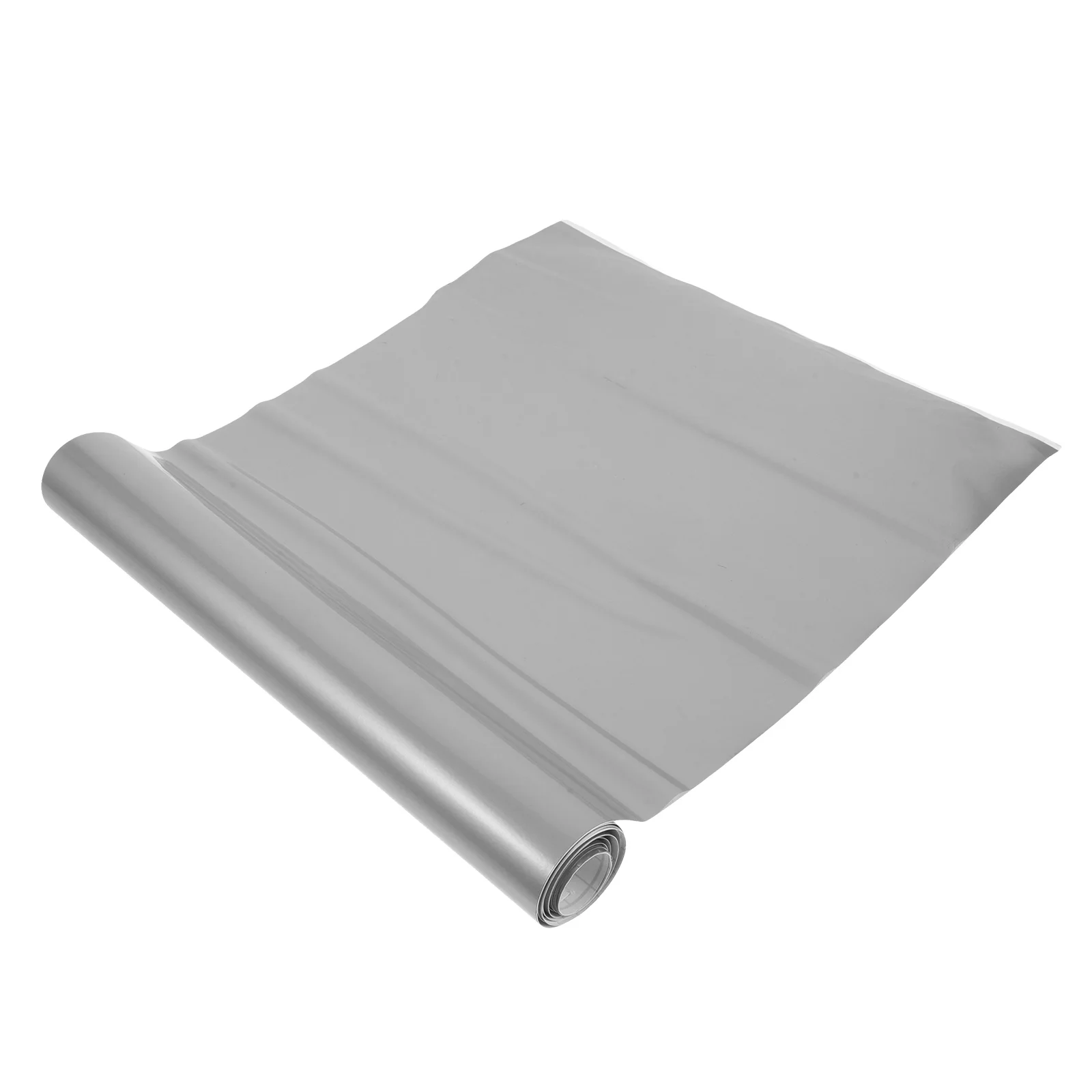 Rollo de película de vinilo autoadhesiva, impermeable, holográfica, permanente, envoltura plateada, ventana, privacidad, laminado, decoración reutilizable, calcomanía para coche