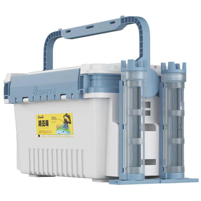 

Ящик для рыболовных снастей на приманку, многофункциональный ящик для рыбалки на 12 л, ведро для живой рыбы, ящик для инструментов, двухслойный ящик для хранения рыболовного снаряжения