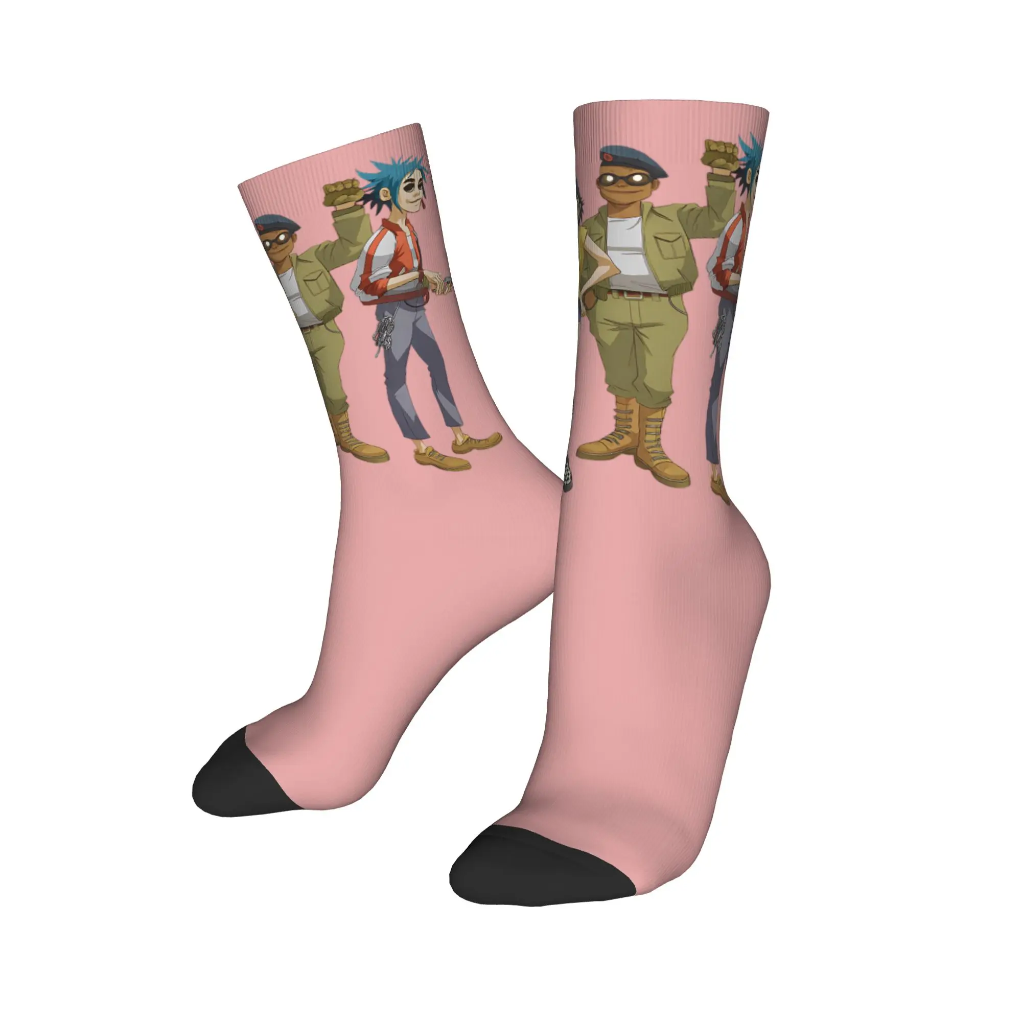 جوارب Gorillaz جوارب جرافيك مضادة للعرق للرجال جوارب رياضية خارجية مضحكة للخريف عالية الجودة