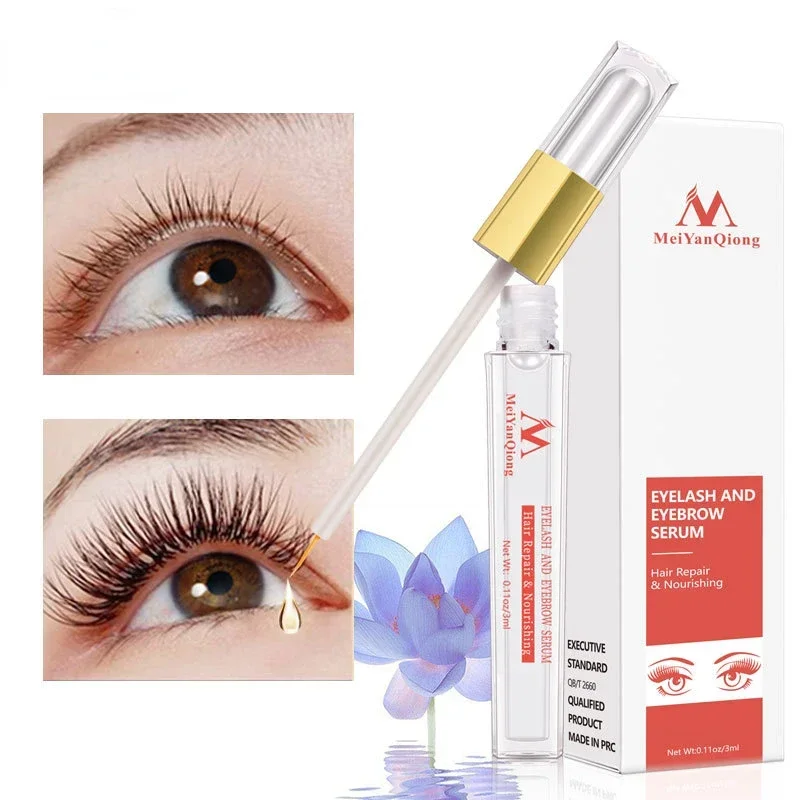 Wimpernwachstumsbehandlungsflüssigkeit, wimpernpflegendes Serum, 3 ml, macht Wimpern länger und voller und dicker