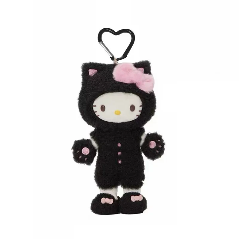Kawaii dos desenhos animados olá kitty brinquedos de pelúcia chaveiro criativo perna longa boneca mochila pingente decoração menina presente aniversário periférico