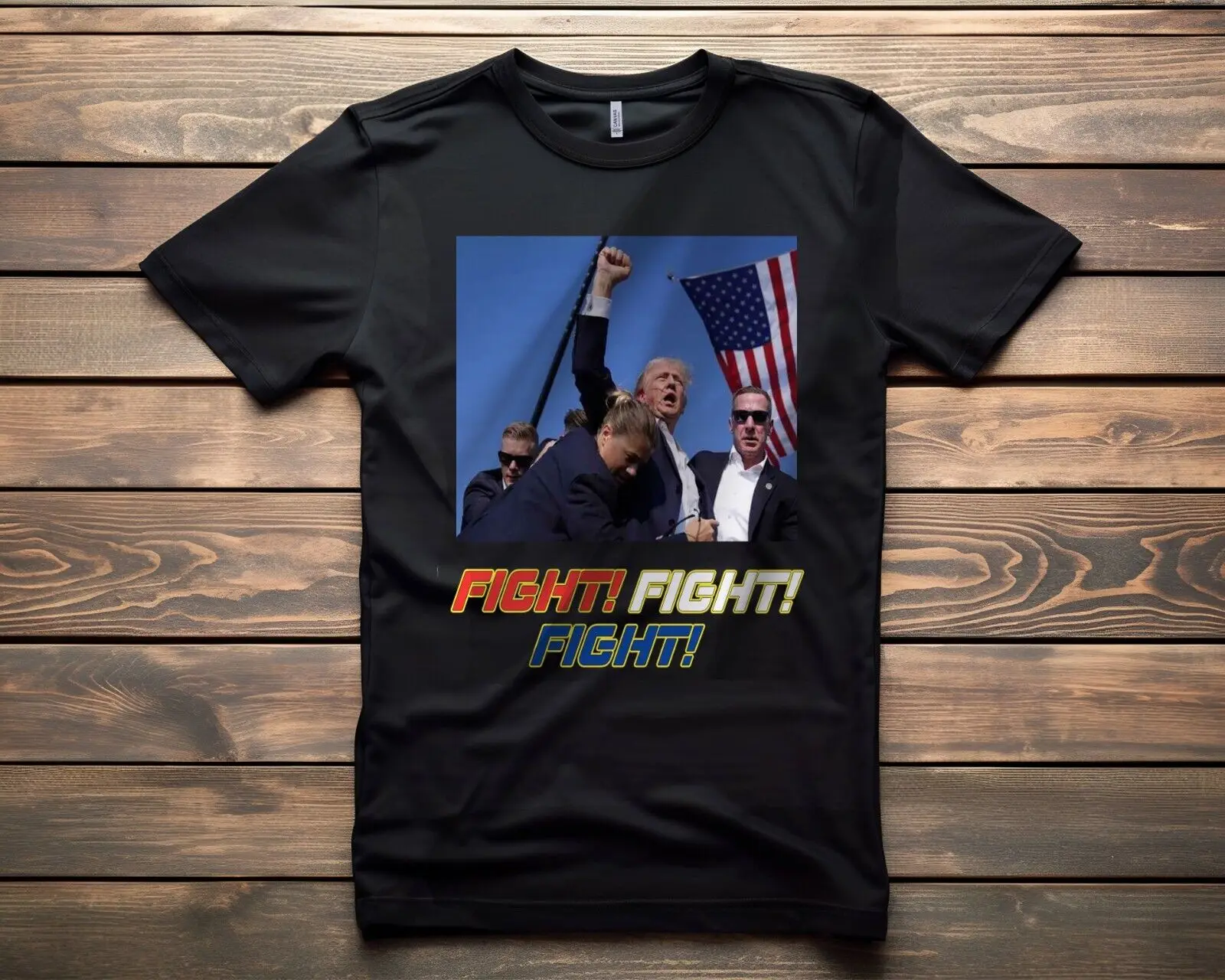 Trump Fight! Fight! Fight! Shirt Bella Canvas All Sizes