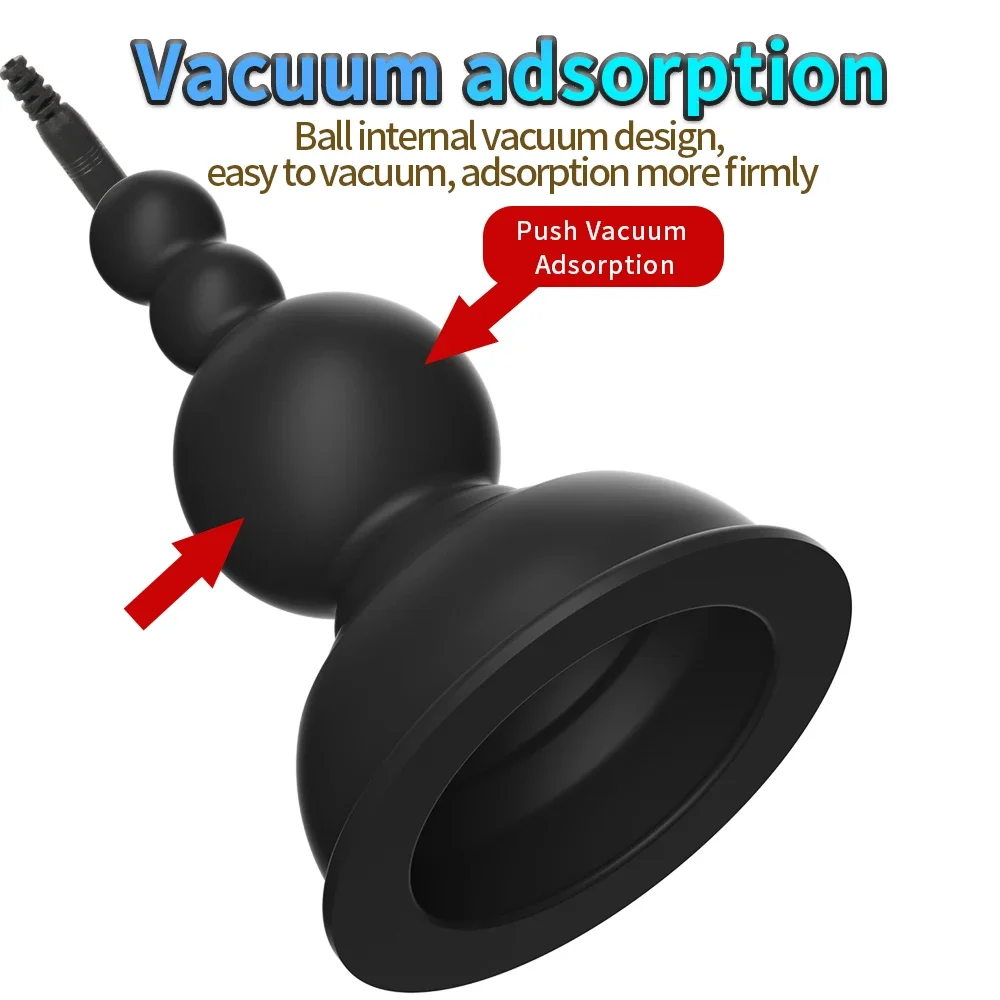 Electric Shock Nipple Sucker Enlarger Nipple Clamp Pussy Pump Clit Clip Vacuum Stimulate Breast Enlarger Sextoy For Women Men SM view 4