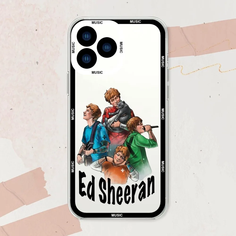 Singer Ed S-Sheeran Autumn Variations Phone Case For iphone 11 12 13 14 15 Mini Plus Pro Max Transparent Shell