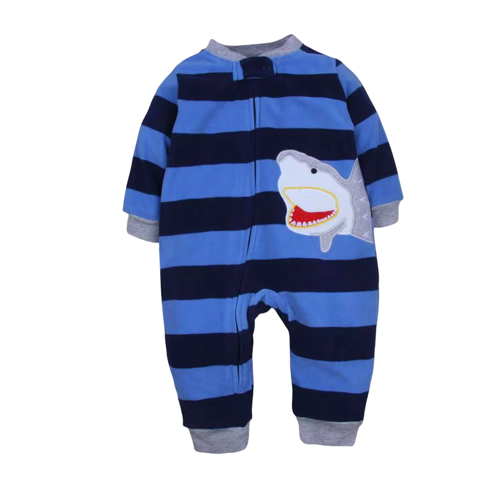 

Весенне-осенний комбинезон для маленьких мальчиков, теплая флисовая пижама на молнии, наряд для новорожденных, комбинезон с динозаврами, одежда для младенцев, одежда для мальчиков от 9 до 24 месяцев