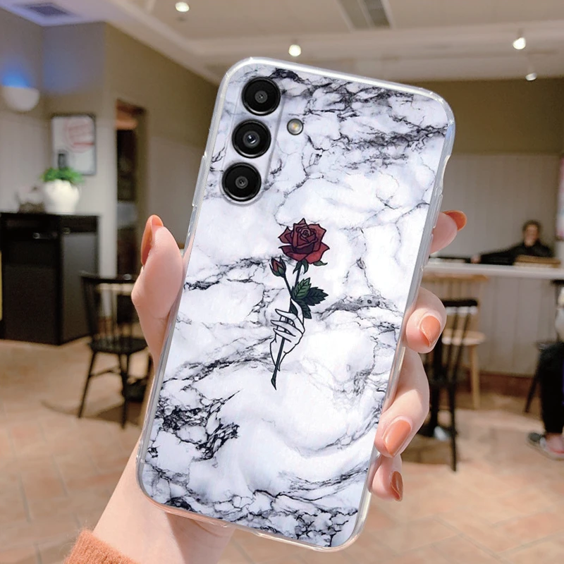 For Samsung A54 5G Case Marble Pattern Cover Soft Silicone Clear TPU Phone Case For Samsung Galaxy A 54 Fundas 6.4 inch Coque