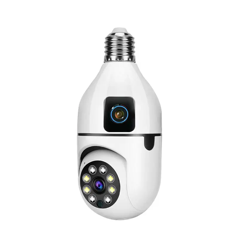 4MP Dual Lens Yoosee/V380pro/V360 APP  PTZ IP Camera  E27 Lamp Head Socket Wireless Intercom Home Security CCTV Baby Monitor