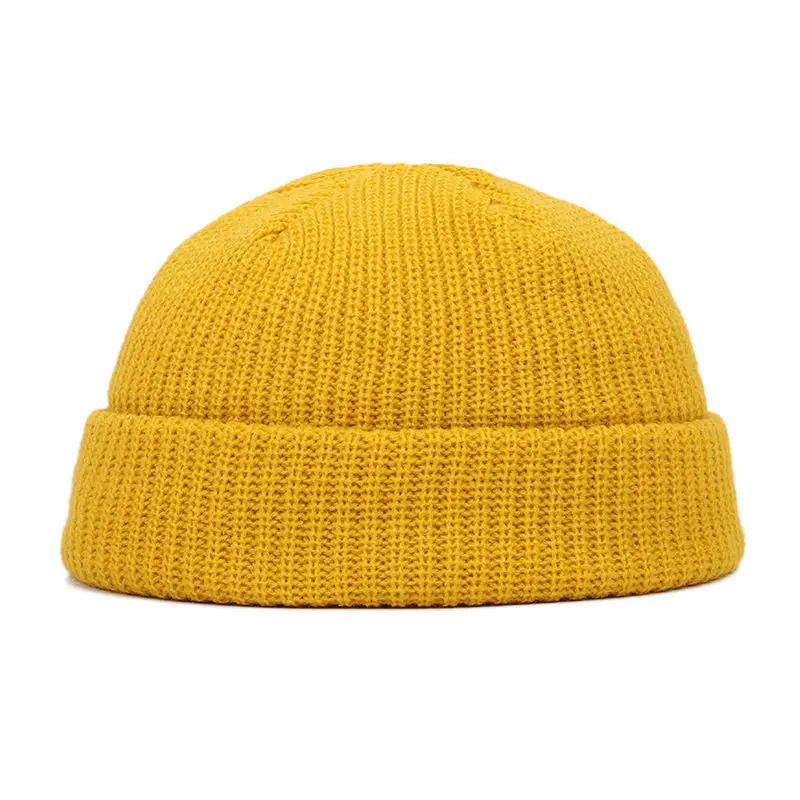 Knitted Hat for Men & Women Caps Wool Fashion Simple Warm Skullies Beanies Solid Autumn Winter Beanie Cap Trendy Style, image 7