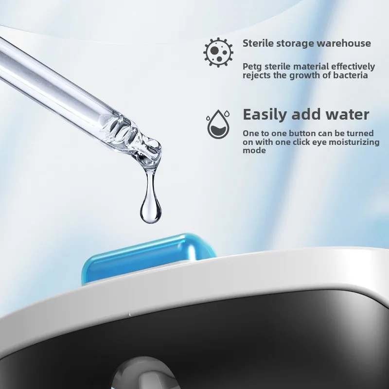 Masajeador de ojos plegable inteligente: hidratación por atomización automática estilo gafas, comodidad en spa para el cuidado y la relajación de los ojos