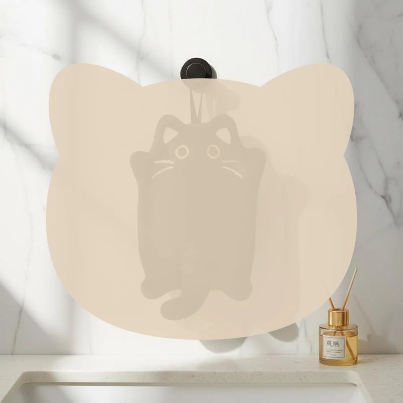 1/2Pcs Cartoon Cat Hand Towel Thickened High Absorbent Heat Resistant Kitchen Pad for Home Dinning Baking Cleaning Use