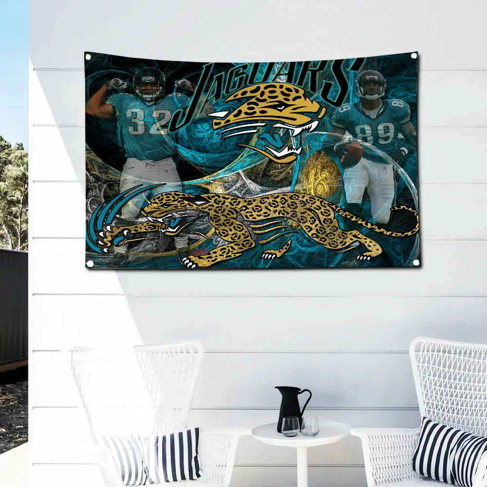 Skateboard JacksonvilleS JaguarS Wall Flag Fallout Decorative Flags and Banners Home Decoration Beer for You Pirate Party Custom