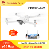 FIMI X8 Pro 2025 new drone GPS AI Super Night Video 4K 60fps 20KM range 3-axis Gimbal 1/1.3-inch 48Mp CMOS sensor Smart Tracking
