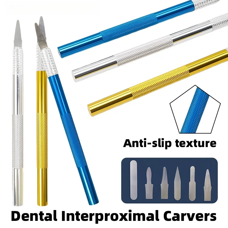 1Set Dental Shaping Pen, Resin Trimming Knife, Ultra-Thin Tooth Gap Shaping Tool, Dental Whitening Materials