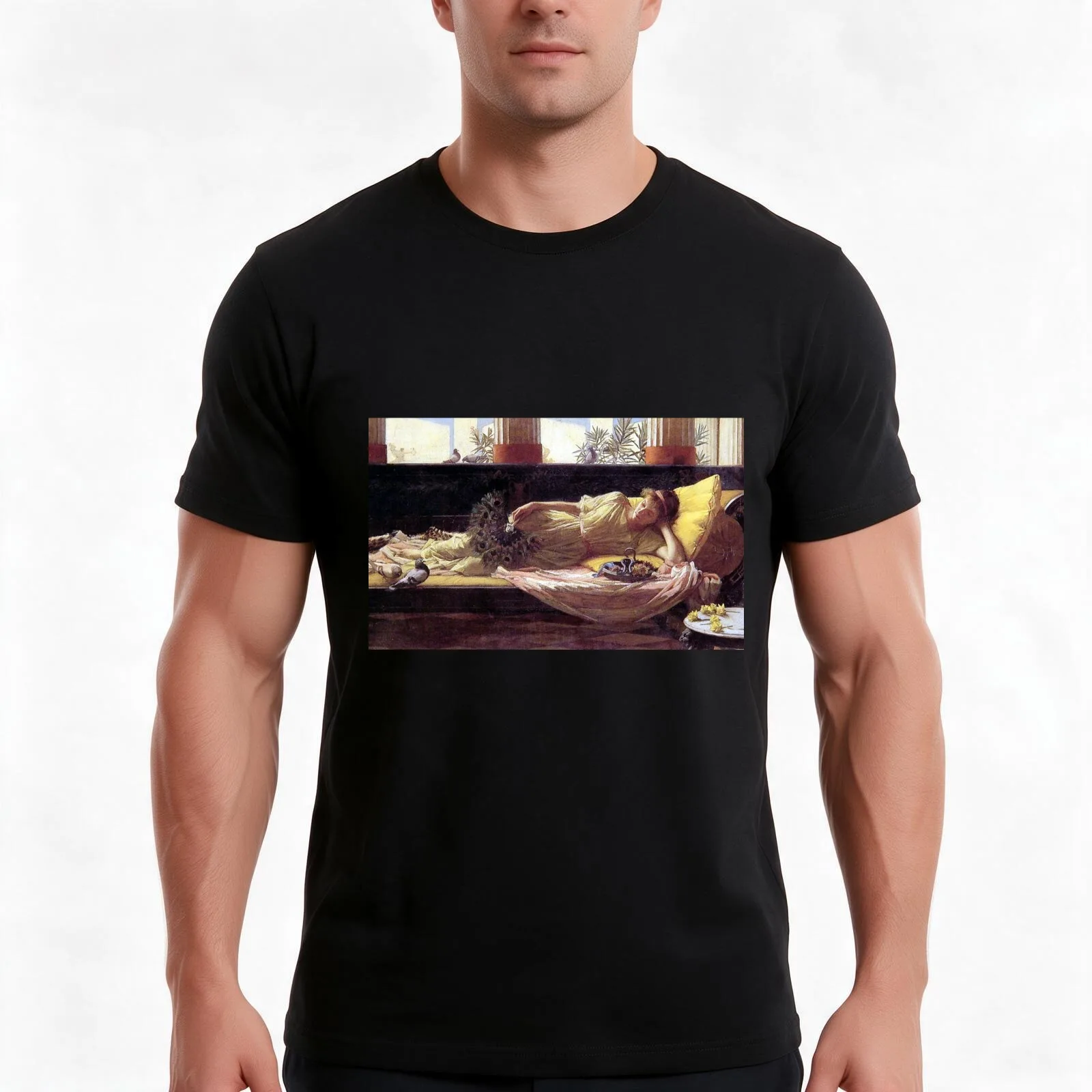 Dolce Far Niente (Sweet Nothings) - John William Waterhouse T-Shirt, Summer Casual Cotton Tee, Oversized Streetwear Tops
