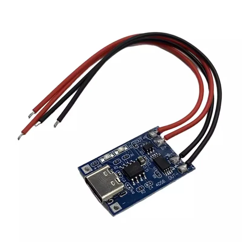 TP4056 charging power module board for 18650 1A lithium battery with overcurrent protection integrated Type C with electronic ca