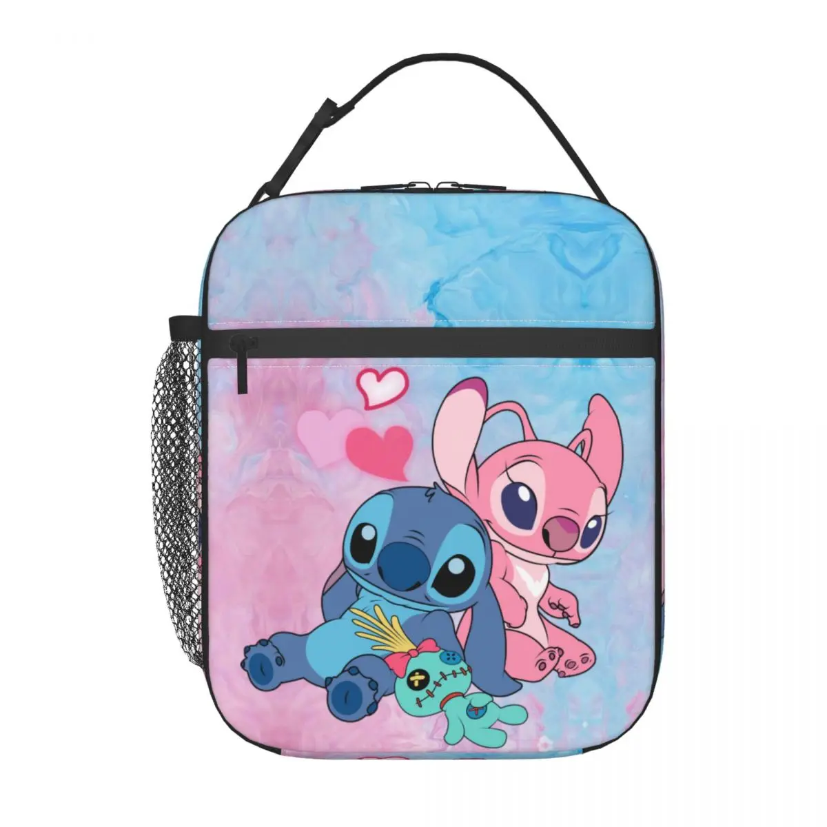 Custom Stitch Angel Lunch Bag Cooler Warm Insulated Lunch Box for Children School Food Portable Tote Bags